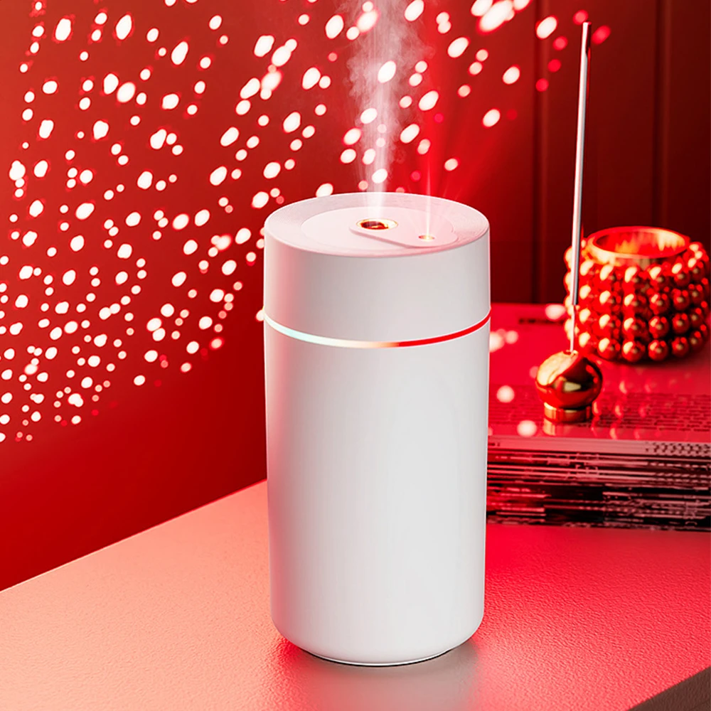 2024 New Product Usb Ultrasonic Projector Air Humidifier Rechargeable Portable Table Cool Mist Humidifier For Gift