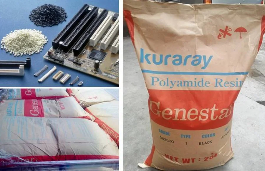 Kuraray PA9T G1300H-F02 BK plastic material flame retardant high temperature Nylon granules