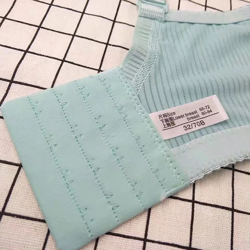 In Stock wholesale Women Comfortable Wireless Bra Ladies One Piece push up bra Seamless Crop Top Bra For Women Bras & Brief Sets