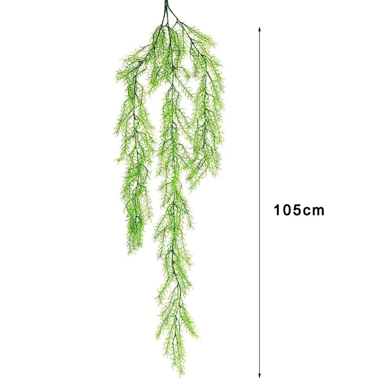 Wholesale Artificial Needle Wall Hanging Wall Vine Simulation Leaves Artificial Plants for Decoration