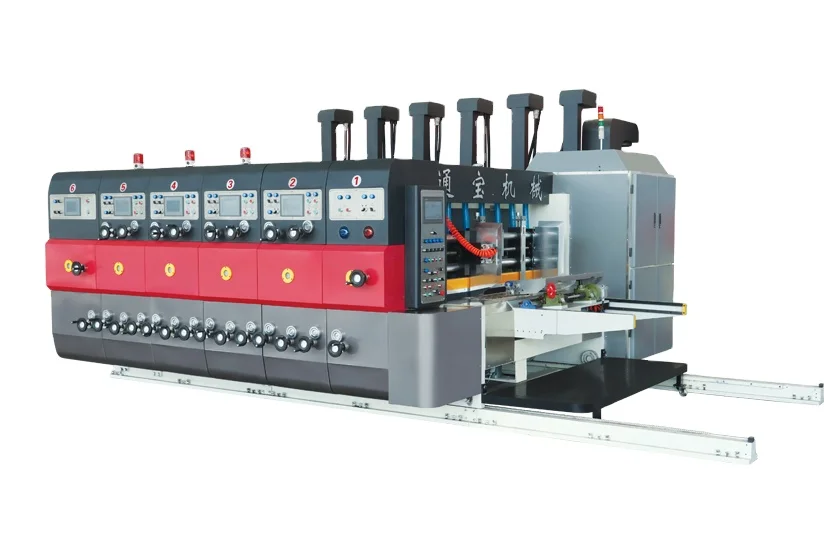 Lead edge feeder colors Flexo printer slotter rotary die cutter machine/corrugated carton box printing slotting die cutting