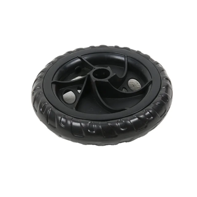 Factory Direct Wholesale Eva Foam 7 Inch Castor Stroller Plastic Wheels