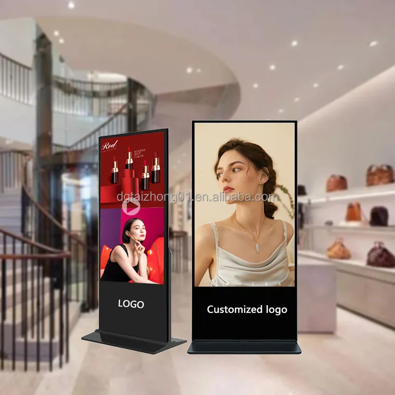 Teasung Android & windows system 32/49Inch Non Touch Totem Lcd Floor Standing digital signage screen Kiosk Advertising Player
