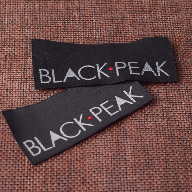 Wholesale Custom Tags High Quality Special Clothing Main Label Garment Damask Satin Fabric Woven Labels For Hats T-Shirt