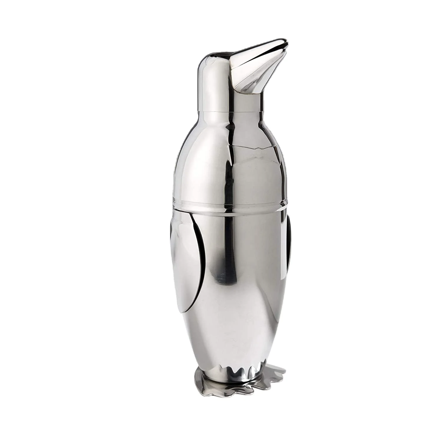 Stainless Steel 18-Ounce   Customizable Logo Penguin shape unique design cocktail shaker