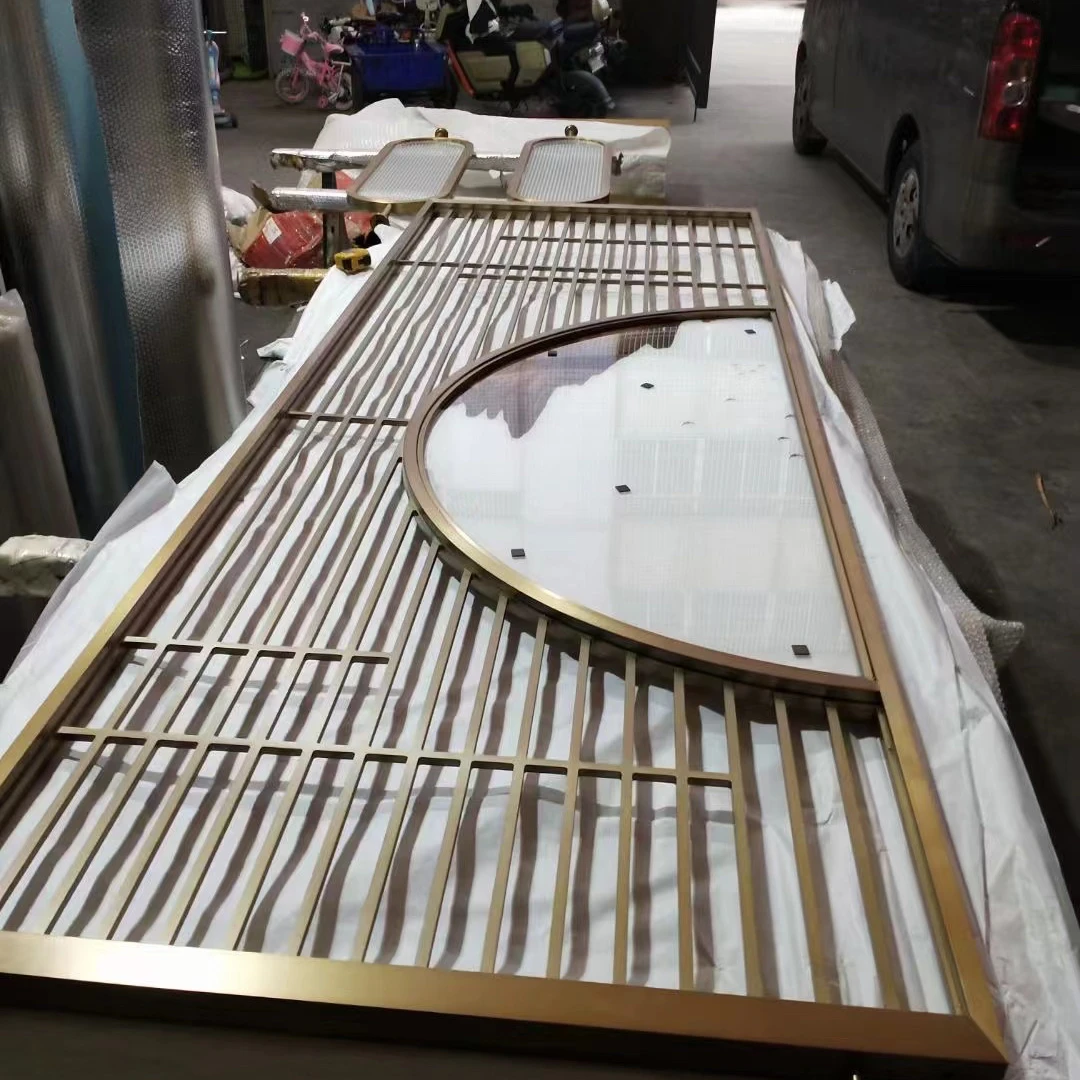 Custom Machined Stainless Steel Titanium Plated  Metal Screen For Metal Furniture