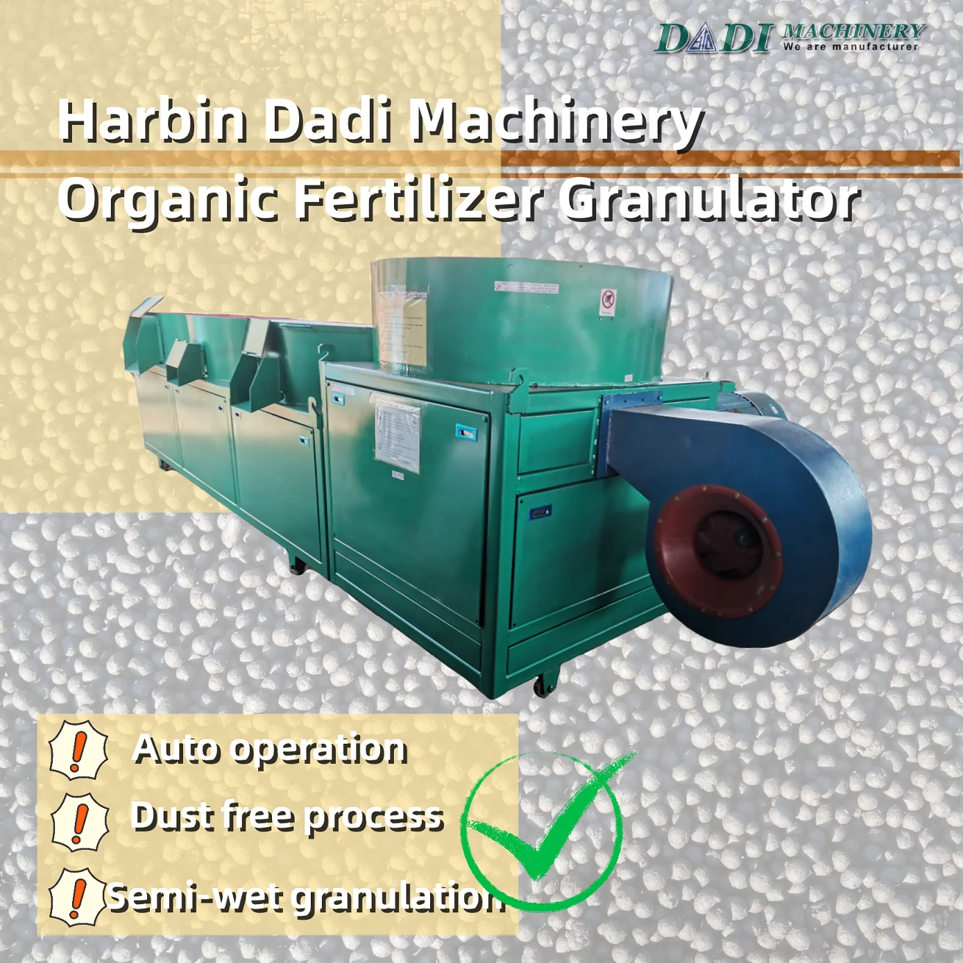 Harbin Dadi Bentonite Granule Machine Bentonite Granulator