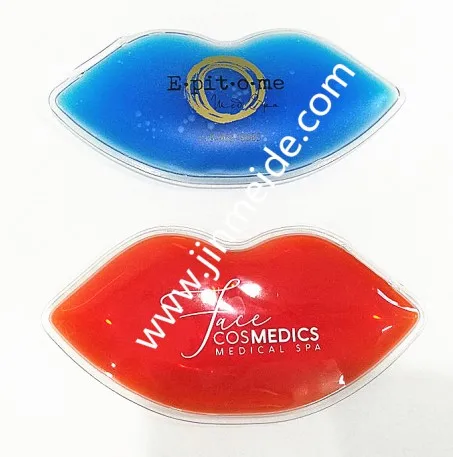 Red Lip Ice Gel Pack / Medspa Ice Pack / Lip Cool Gel Packs Plastic Surgery