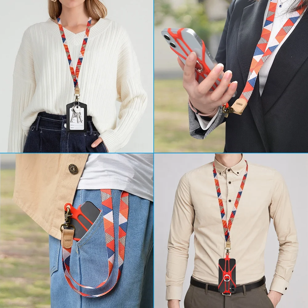 Soft Silicone Cell Phone Case Ring Holder Back Cover Case For Smart Phone with Lanyard