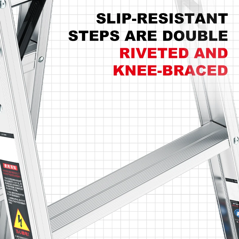 High Quality Dation Home Use Foldable Ladder Aluminum Alloy 3 4 5  6 7 Step Ladder
