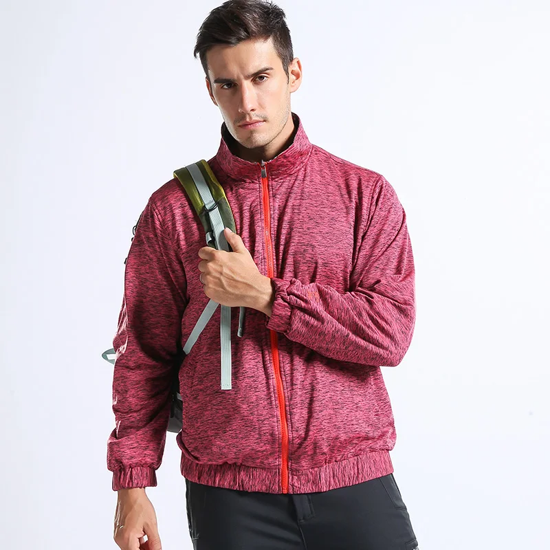 
Outdoor Sportswear Men Women reversible soft fleece Jacket Sports Jackets breathable windproof waterproof running hiking Jackets 