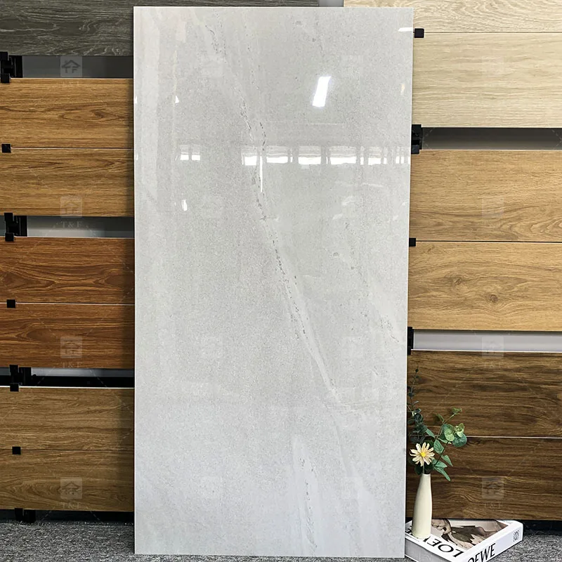 600x1200 Luxury Marble Look Glossy Porcelain Floor Tile for House Use or Hotel