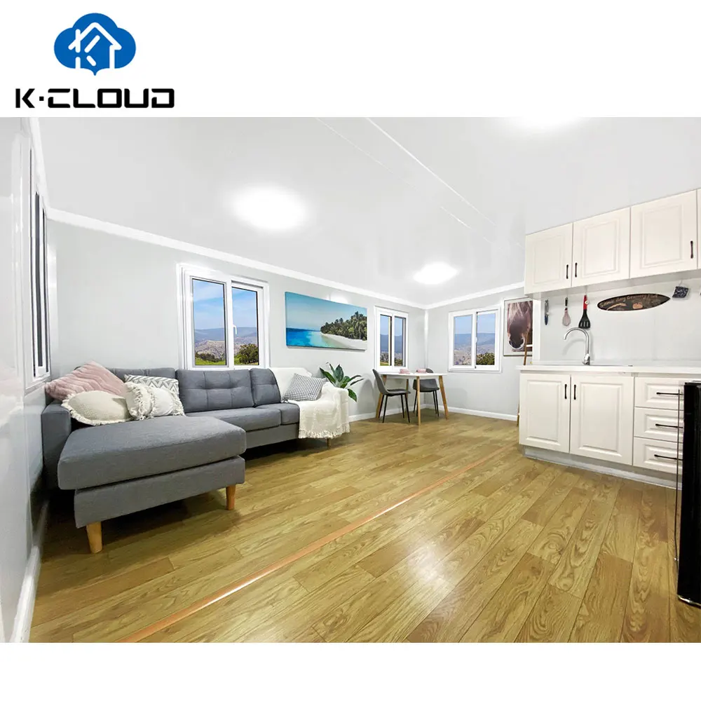 Easy Folding 40 Ft 20 Ft Prefab Container Expandable House Insulated Mobile Prefabricated Home 3 Bedroom With Kitchen