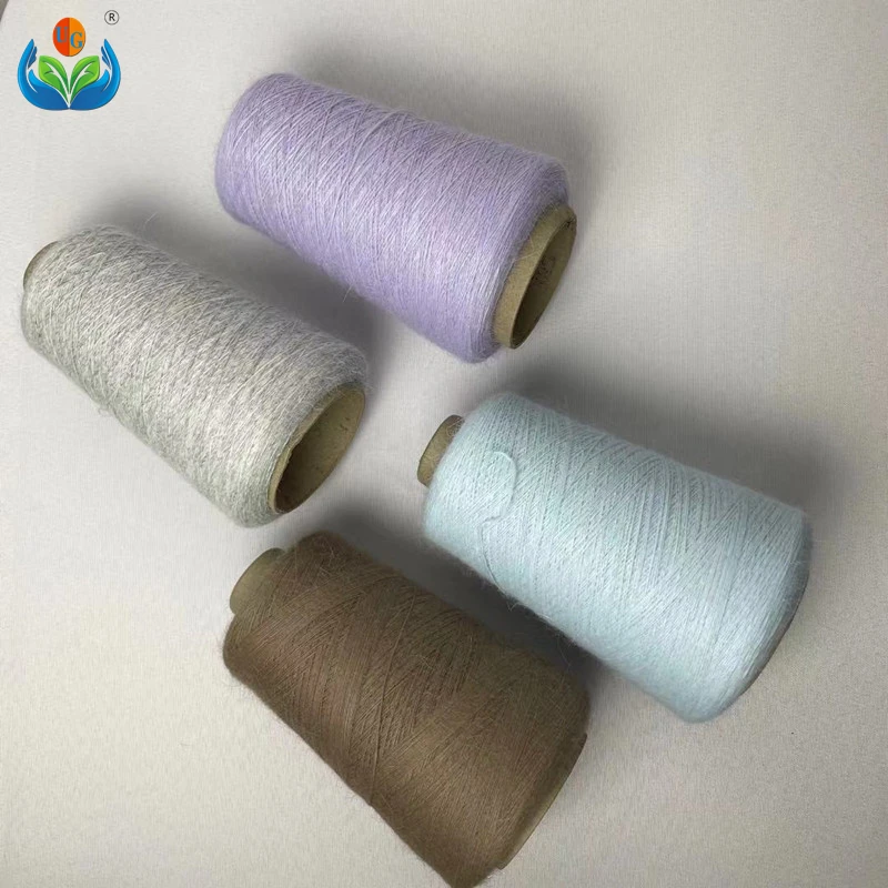 
Long Hair Mink Knitting Yarn 70% angora rabbit 30% nylon blended yarn angora yarn 