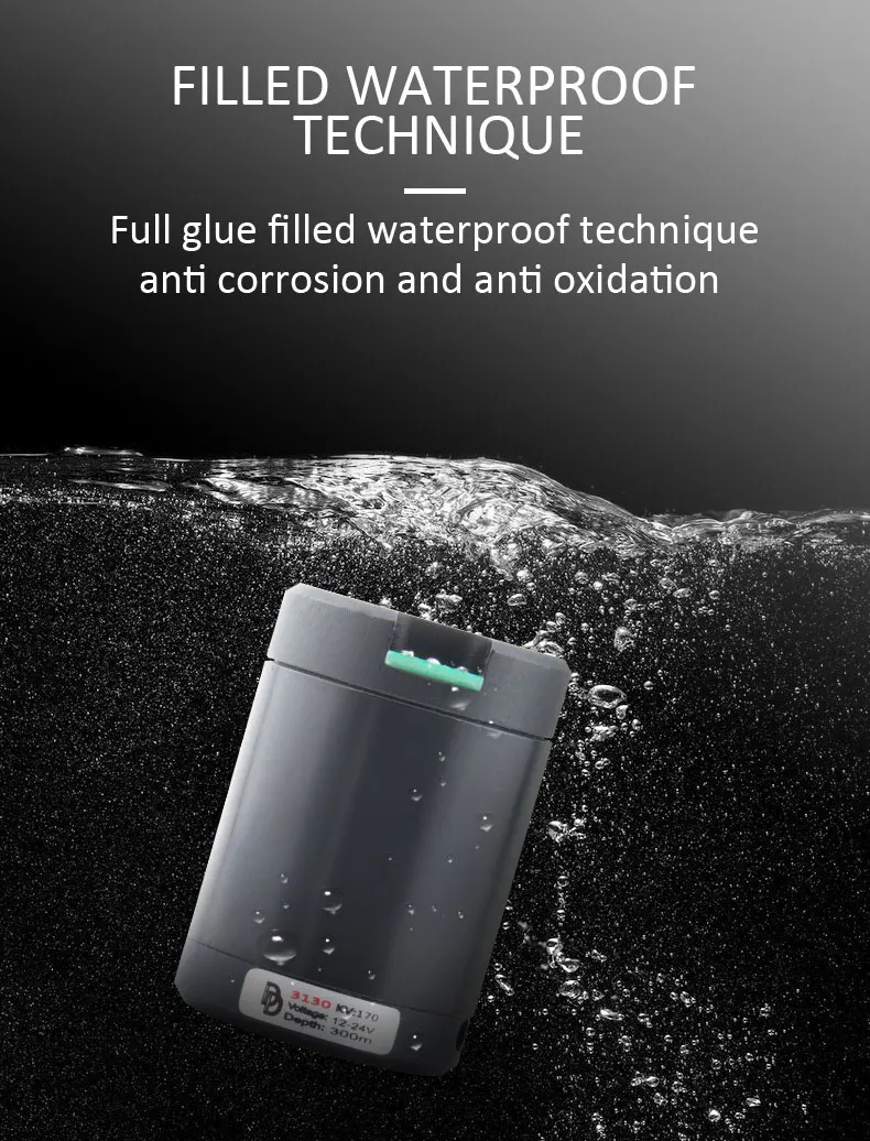 DD3130 170KV Underwater Thruster Waterproof Motor with 30A ESC Controller for Robotics / Boat Model