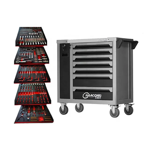 Garage storage cabinet tool boxes with tools included