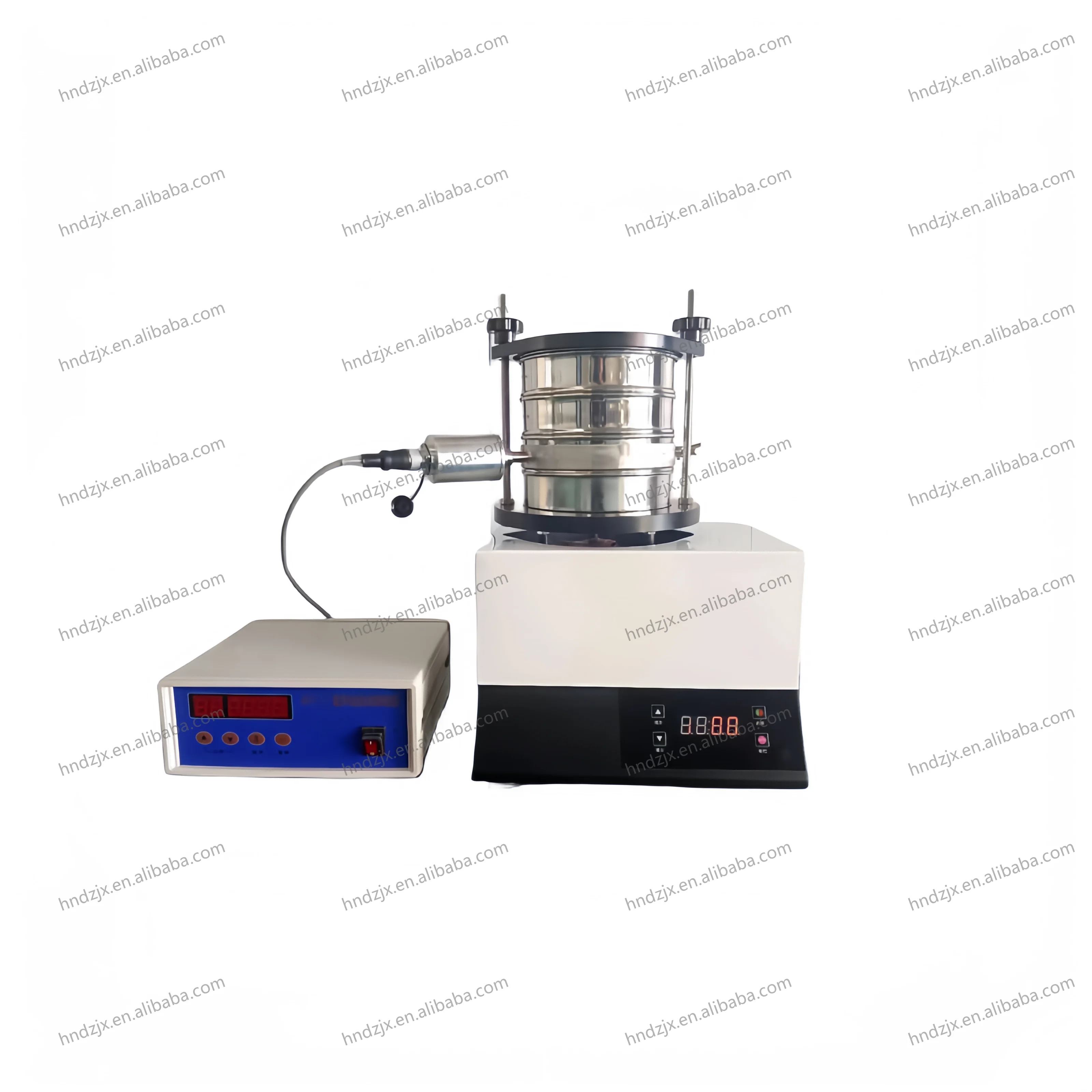 DZJX Manufacturers produce small 200mm 300mm ultrasonic electronic digital laboratory sieve shaker