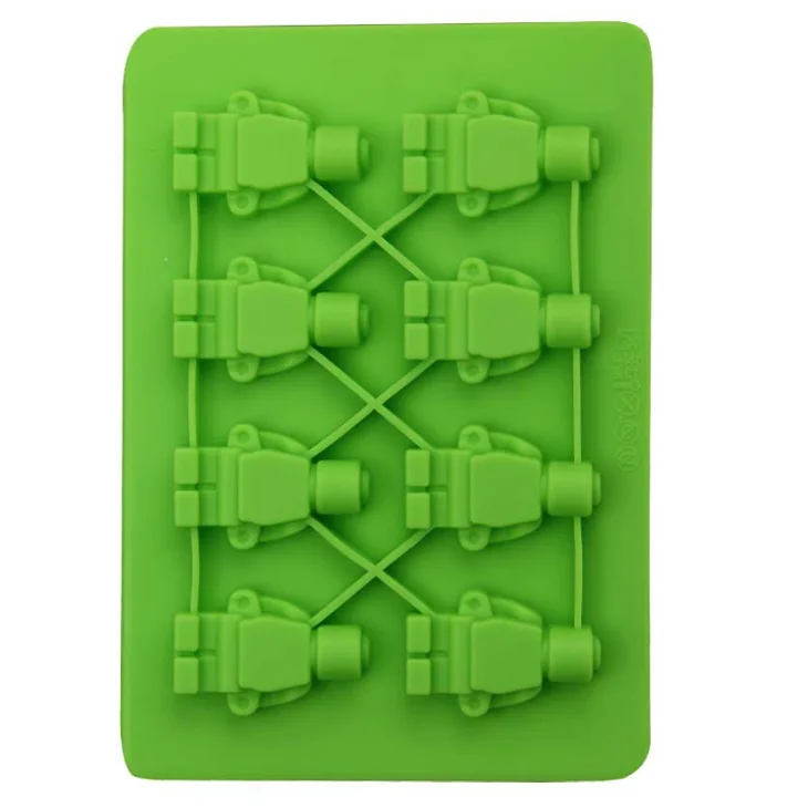 Building Brick and Figure Robot Lego Toys Ice Cube Trays Silicone Mold