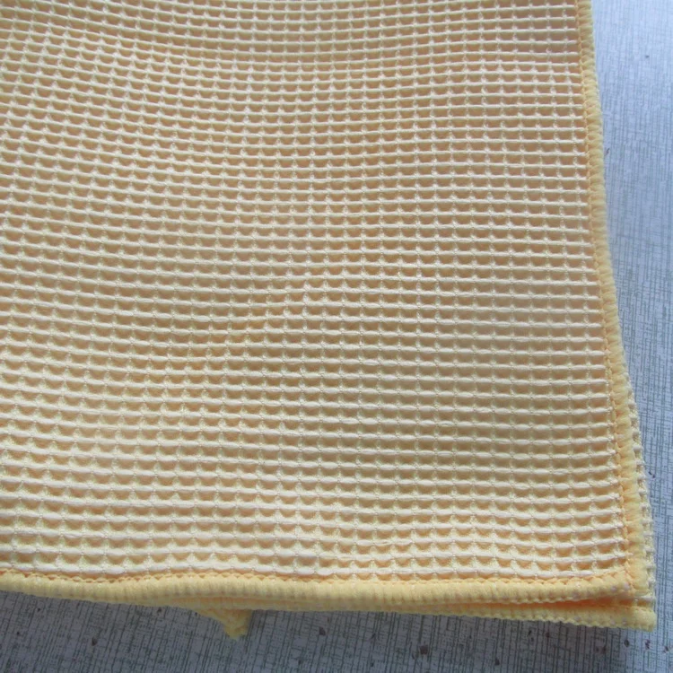 microfiber car cleaning cloth waffle Weave cloth