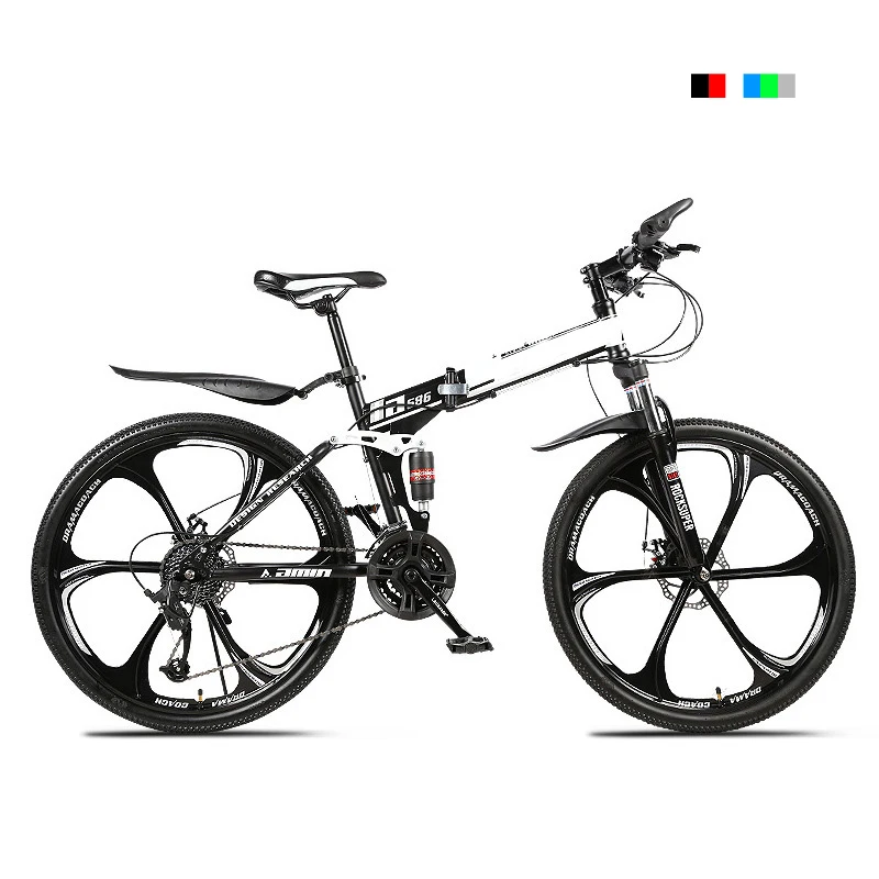 
cheap New fashion folding bike 21 24 Speed mens womens Mountain bicycle Carbon steel and aluminum alloyr Road Bike/ 
