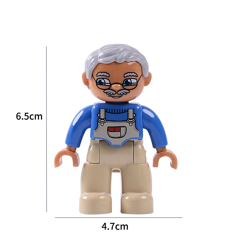  19 уникальных фигурок Duplo с изображением кирпича набор людей для изучения ролей и обязанностей блоки