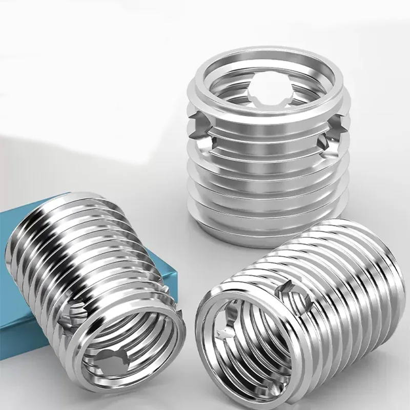 High quality Stainless Steel 3-hole Self tapping thread Insert 308 307 Type Slotted Thread Sleeve Screw Wire
