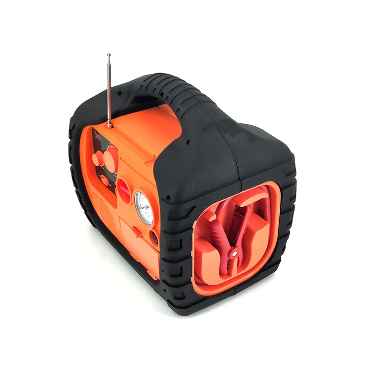 
Factory Price With Radio Function Car Battery Jumper Power Bank And Jump Starter Multifunction Car Jump Starter Kit 