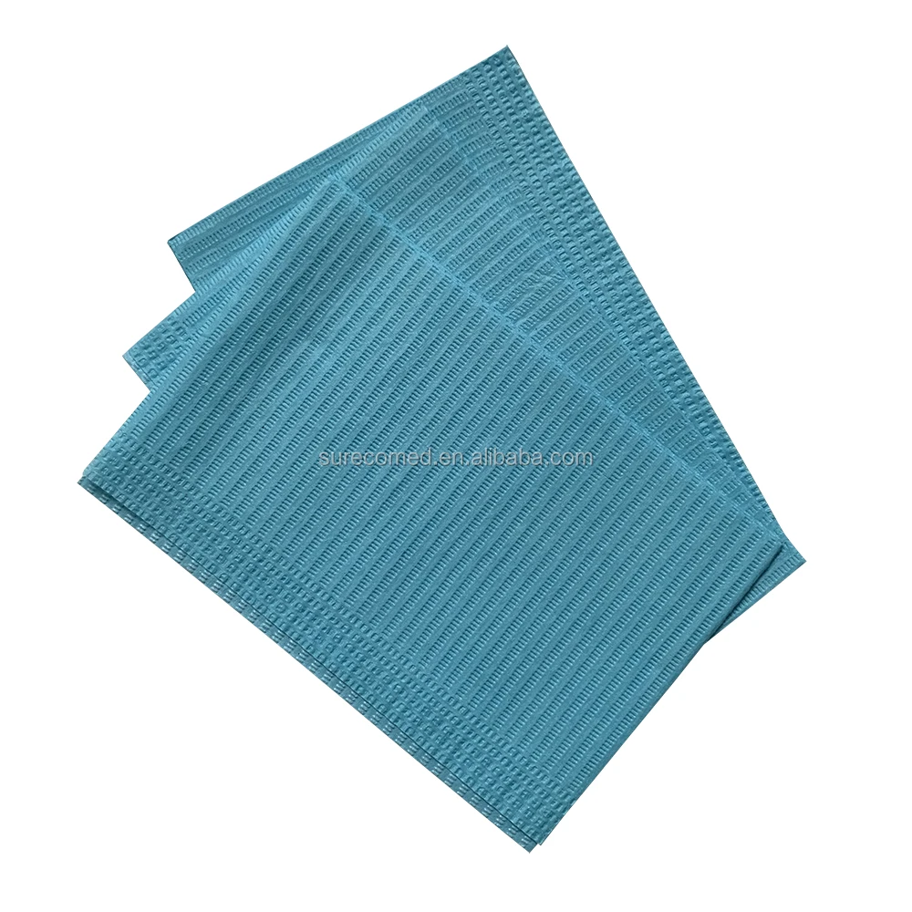 
Large size 28.5cm*43cm customized 2ply Disposable Waterproof Dental Bibs 