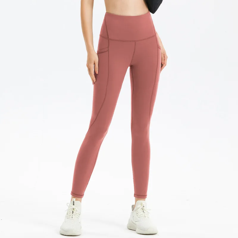 Pocket of yoga legging of yoga of exercise of spring, summer, autumn and winter lifts buttock 9 minutes tight pants female