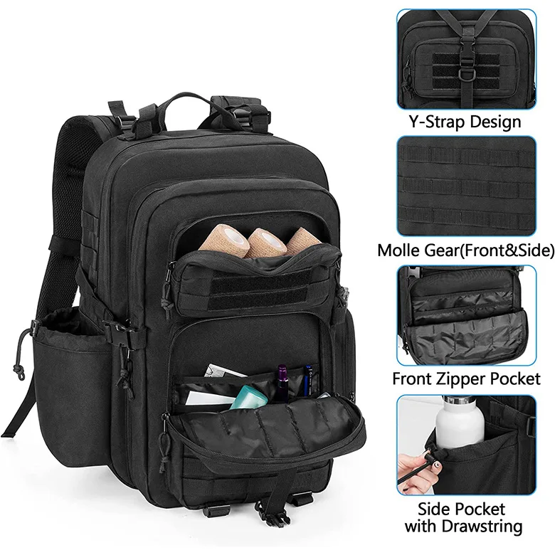 Emergency Medical Tools Bags Backpack Molle Assault Pack For Hiking Trekking Camping