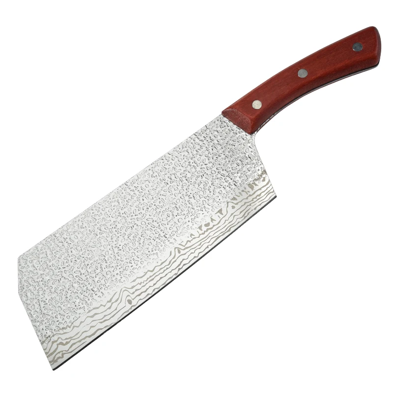 8 inch Stainless Steel Bone Chopper Knife Meat Cleaver butcher kitchen knife with beech wood handle