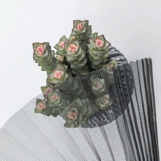 High Quality Europe Folding Screen Pleated Mesh Polyester Plisse Net For Doors and Windows Screens