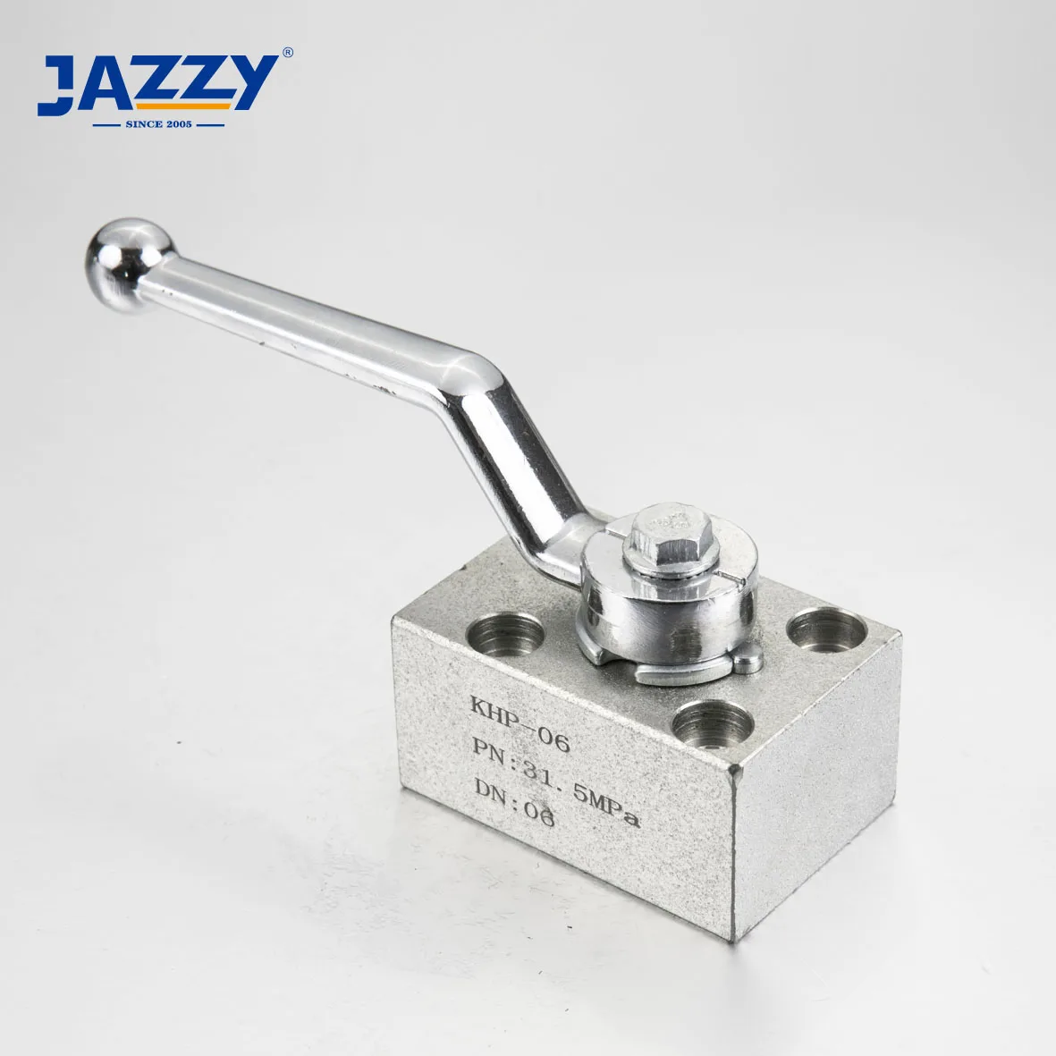 JAZZY KHB3K Series Multi-Way Manifold Mounted Ball Valves Three-way ball valve SAE Flange Hydraulic High Pressure Ball Valve