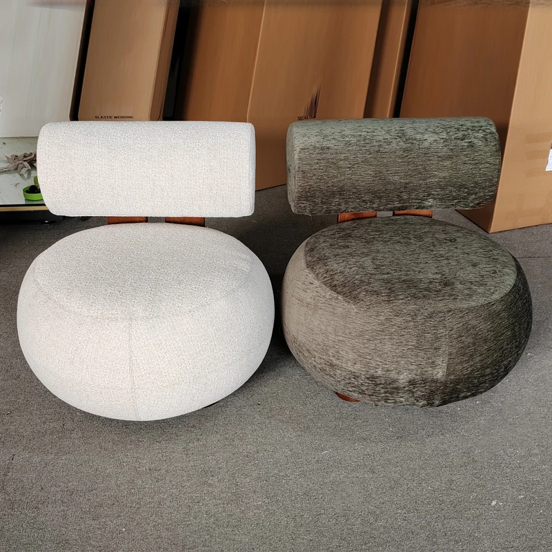 Modern Luxury Nordic Leisure Home Furniture Hotel Bedroom lounge Single Seater Sofa Chair Wooden Living Room velvet Accent Chair