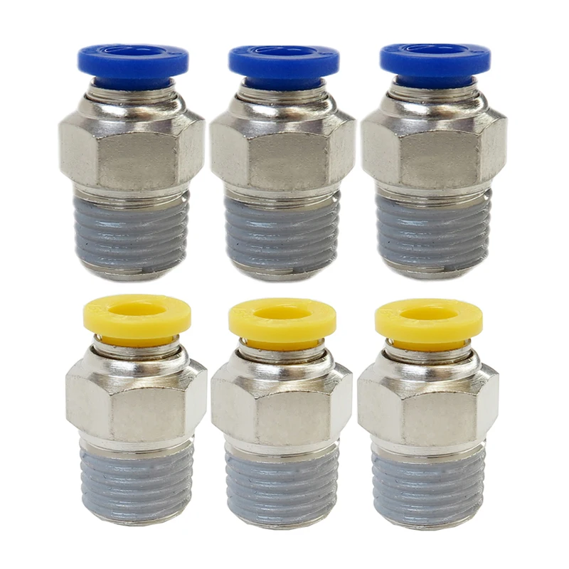 Pneumatic Parts Hose Pipe Connector Brass Tube Connectors External Threaded Straight Male Thread Copper Tube Connectors
