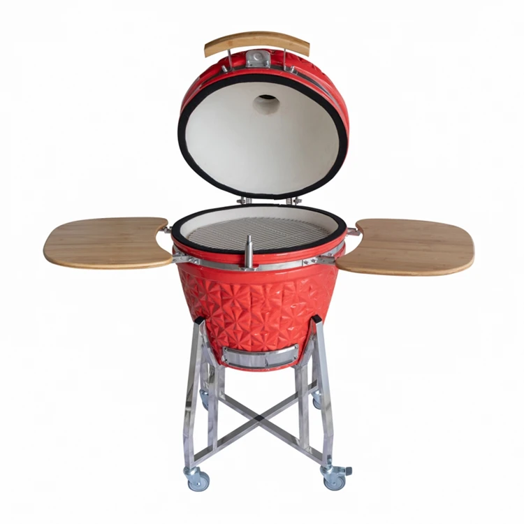 High Quality Portable Charcoal Barbecue Rotating Skewers Kamado Outdoor Ceramic Bbq Grill