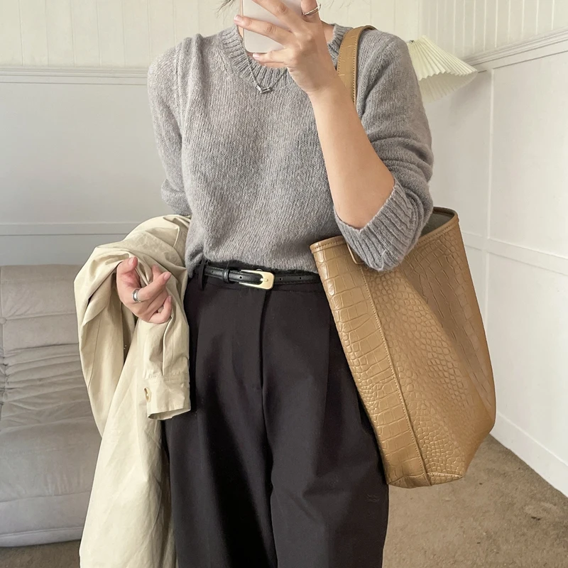 SESHINE hot style 2022 new trendy super large capacity crocodile Alligator pattern 2 piece in one shoulder underarm tote bag