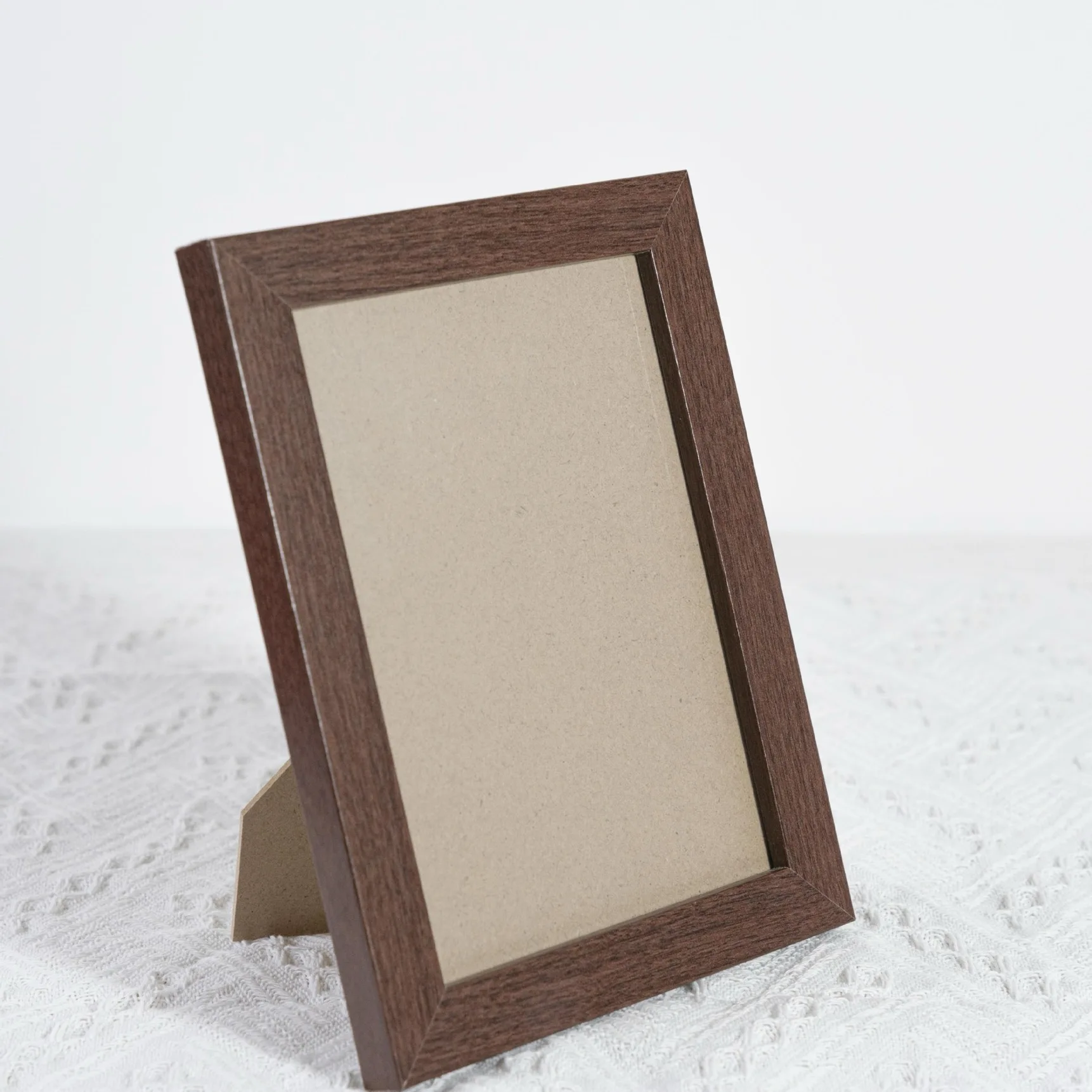 Custom 4x6 5x7 Valuable Picture Frame Natural Solid Wood High Definition Glass Photo Frame For Table Or Wall Hanging