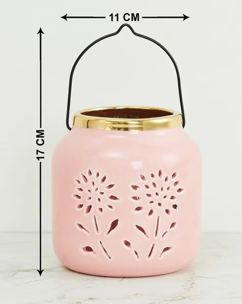 Decorative Wholesale Ceramic Candle Holder Lanterns Good Quality Ceramic Candle Jars