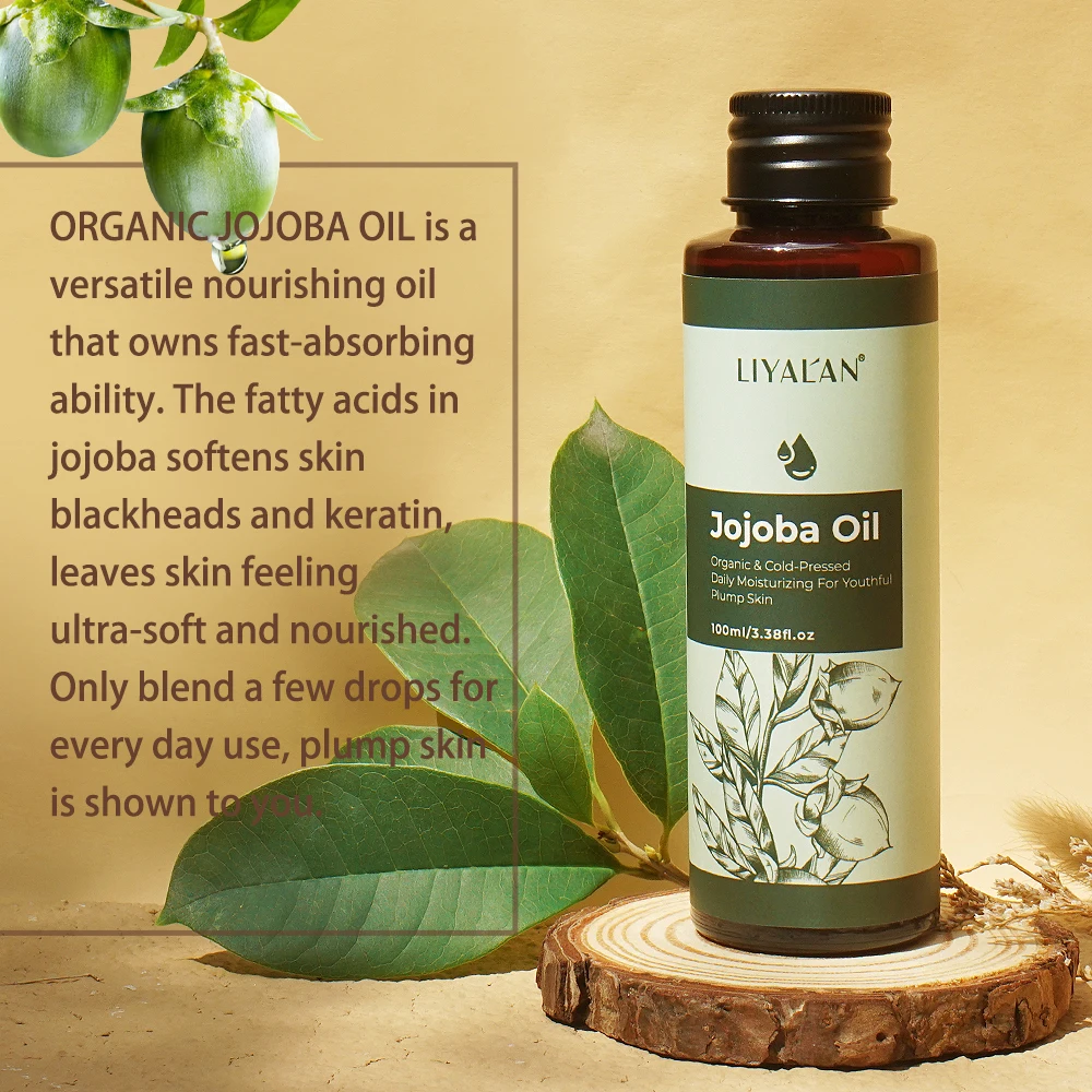 Wholesale Bulk Refined 100% Pure Organic Golden Color Cold Pressed Hair Oil Skin Moisture Jojoba Oil