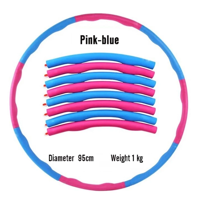 Good Quality Mult-color Fitness Hu-la And Hoop Elastic Lose Weight Detachable Plastic Foam Hu-la Hoops