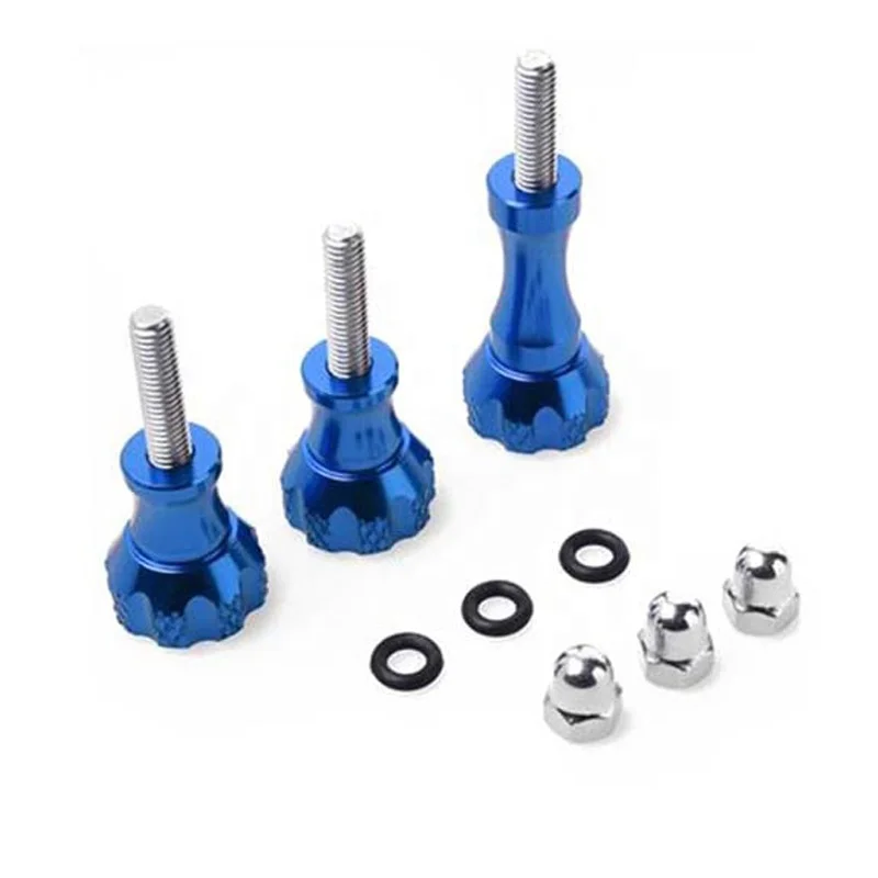 
Aluminum Tool Thumb Knob Bolt Screw Set for GoPro Hero Cameras Aluminum Thumb Knob Bolt Nut Screw Kit for GoPro 