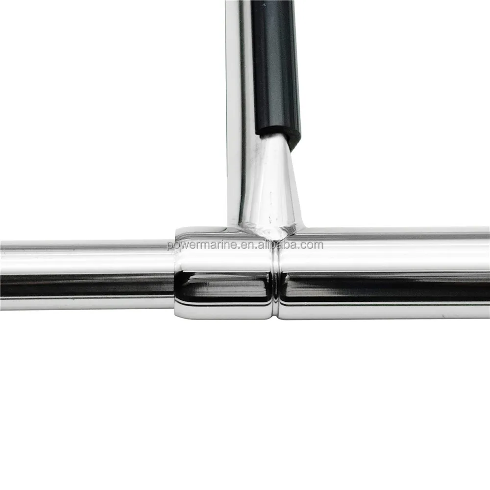 Power Marine AISI316/304 Stainless Steel Folding 4 Steps Marine Hardware Telescoping Ladder For Boat