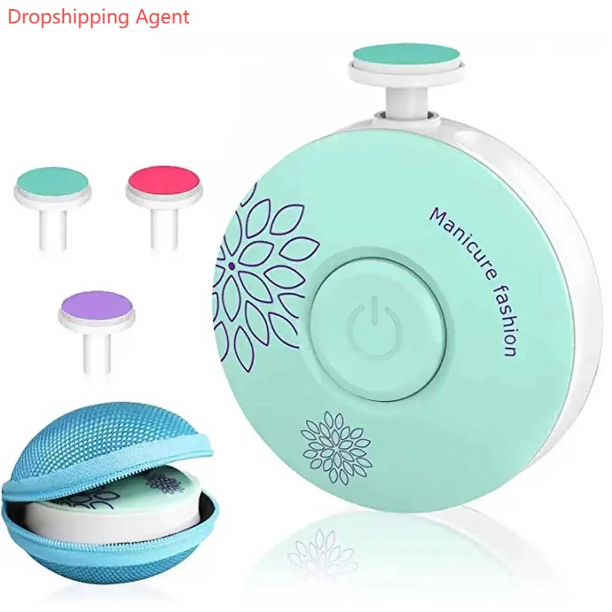 Dropshipping Agent 2024 Portable Electric Baby Nail Trimmer Baby Care Nail Polisher Tool Manicure Set for Newborn