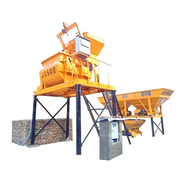 JS500 concrete mixer machines pump Cement concrete mixer with electronic weighing system JS500 concrete mixers