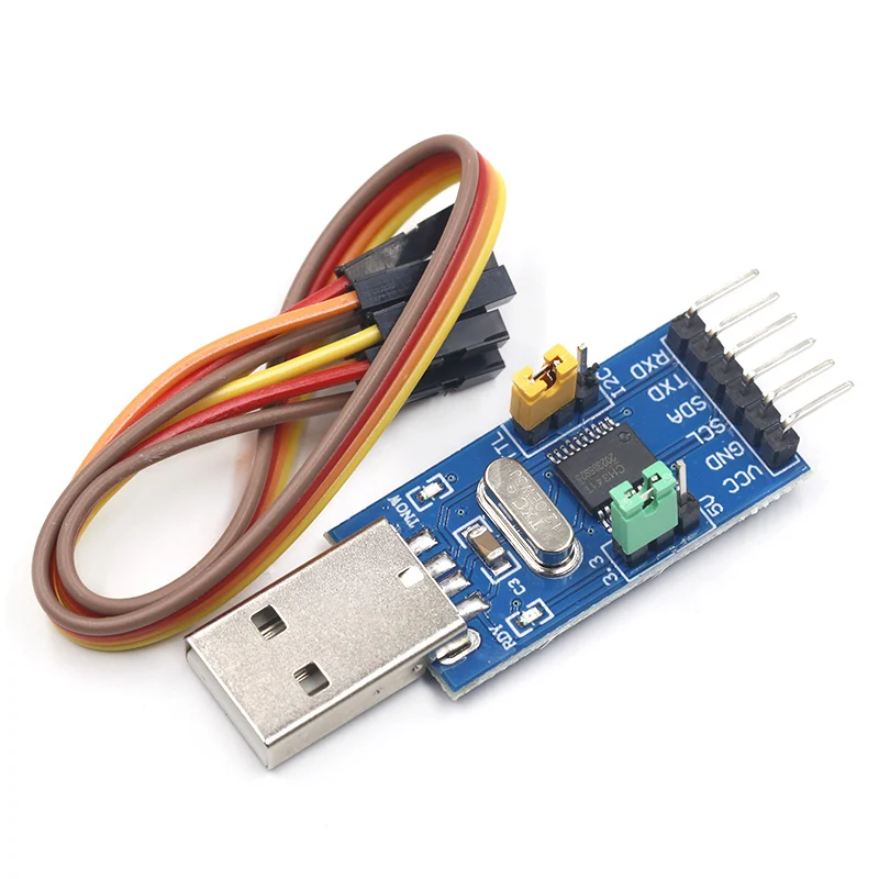 CH341T 2 in 1 module 3.3V 5V USB to I2C IIC UART USB to TTL single-chip serial port downloader