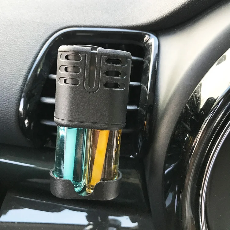 Wholesale Popular Double Scent Eco-Friendly Car Perfume Car Vent Clip Liquid Air Freshener