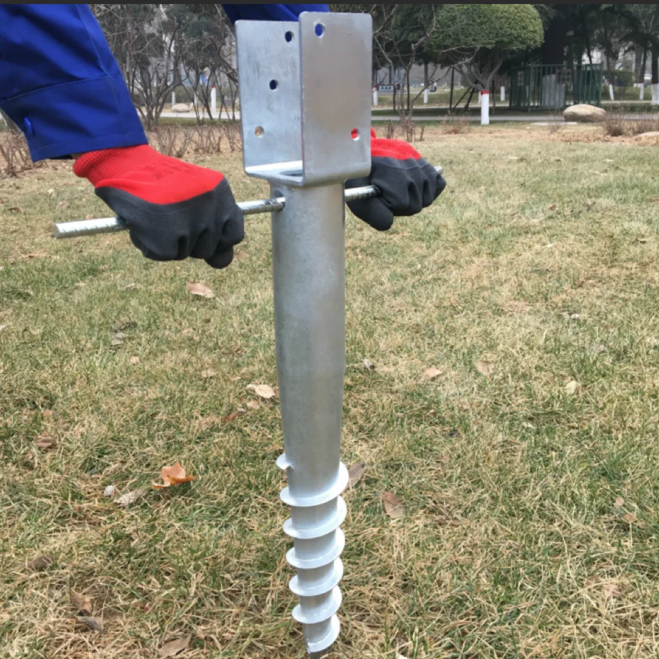 Hot Selling multifunction U Ground Screw Anchor For House Construction And Solar Power Station