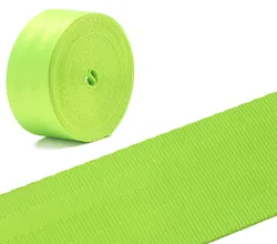 High quality polyester 50mm seat belt 1 1/2 inch colour yellow black  strap harness backpack seat  belt webbing
