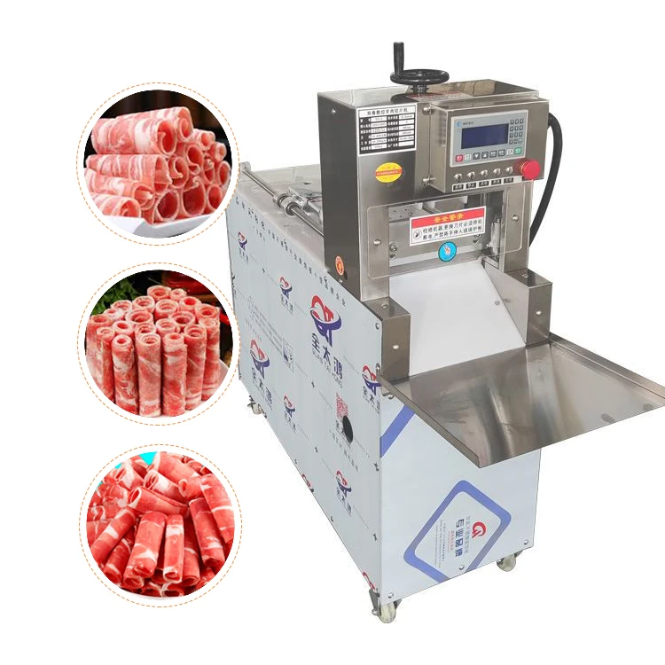 Automatic Frozen Meat  Cutting Machine Slicer For Small Businesses-Sausage Bacon Beef Mutton Lamb Cutter Sheep Farm Equipment